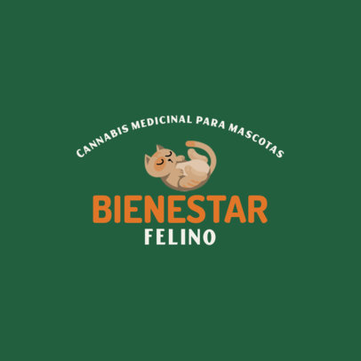 Online Logo Maker for a CBD Medicine for Cats