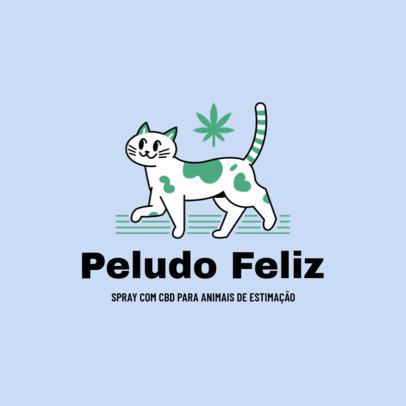CBD Logo Template for a Pet Spray Brand