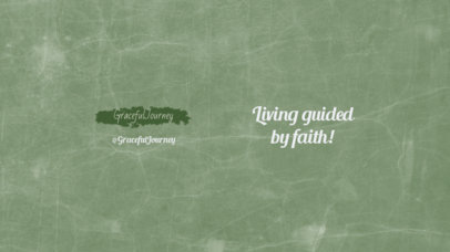 YouTube Banner Generator for a Faith-Themed Vlog 6070a