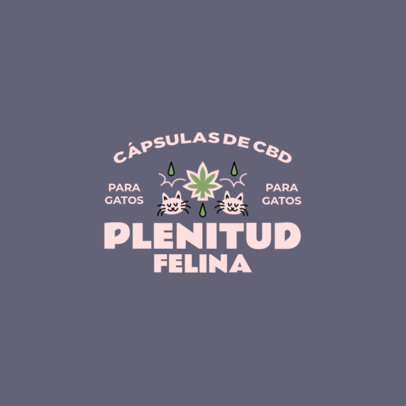 Cats-Themed Logo Creator for CBD Pet's Pills