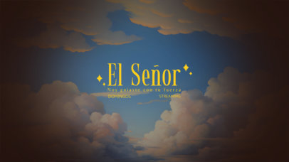 YouTube Banner Generator for a Worship Streaming Channel