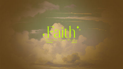 YouTube Banner Template for a Faith-Themed Streaming Channel