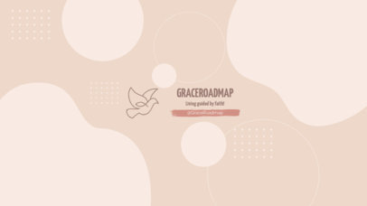 YouTube Banner Creator Featuring a Heart with an Ichthys Symbol for a Christian Channel  6071c