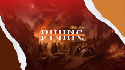 YouTube Banner Generator with an Illustrated Background for a Christian Church 6722c