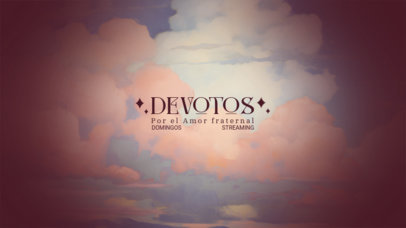 Modern YouTube Banner Template Featuring a Worship Streaming Vlog