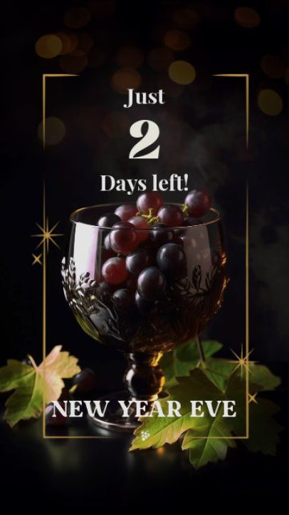 Instagram Story Video Maker Featuring a Countdown for New Year's Eve 7416