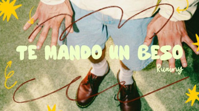 Intro Video Template Featuring Animated Spanish Song Lyrics 7399