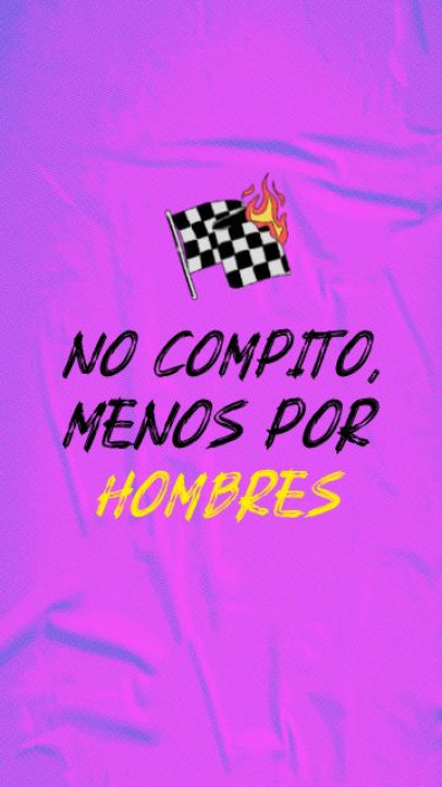 Instagram Story Video Maker Featuring a Flaming Race Flag with Spanish Lyrics 7392