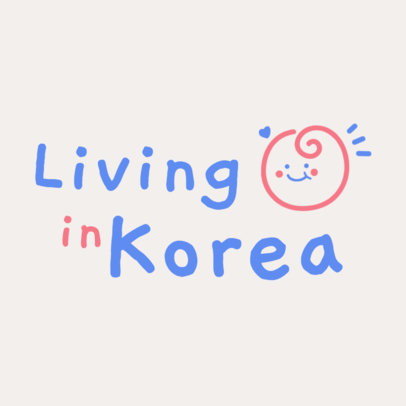 Logo Maker Featuring Doodle Graphics for a Travel Vlog