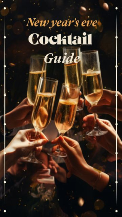 Instagram Story Video Creator for a New Year's Eve Cocktail Guide 7420