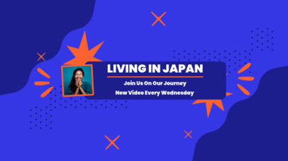 YouTube Banner Maker for a Travel Vlogger Living in Japan