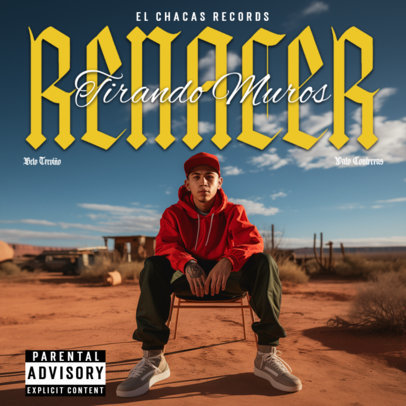 Album Cover Maker for a Mexican Norteno Music Singer 6732