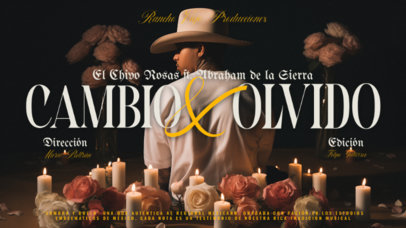 YouTube Thumbnail Template for a Regional Mexican Artist