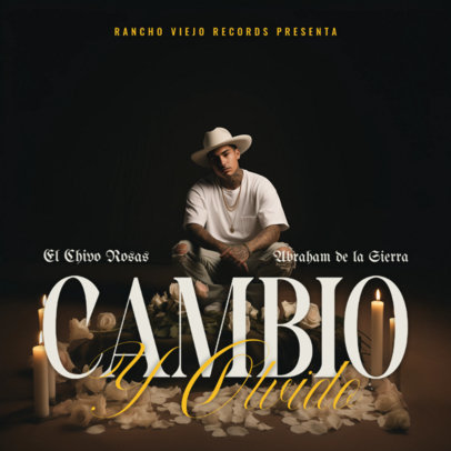 Album Cover Template for a Regional Mexican Singer 6728