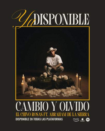 Instagram Post Template for a Regional Mexican Musician