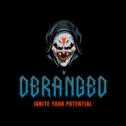 Energetic Supplement Logo Maker Featuring an Evil Clown Graphic 6235
