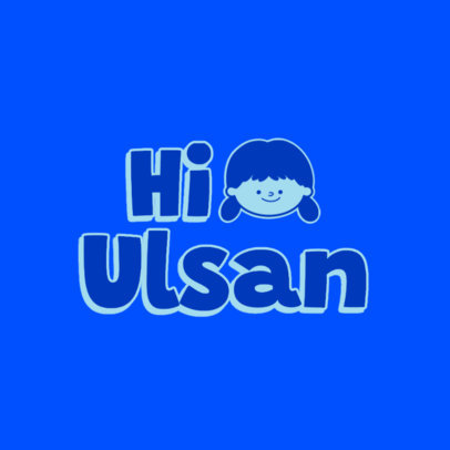 Travel Vlogger Channel Logo Maker Featuring a Smiling Character