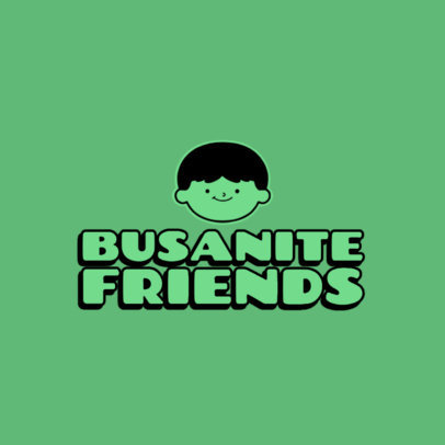 Logo Creator for a Travel Vlog Channel with a Happy Kid Face