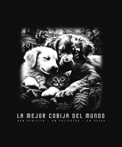 T-Shirt Design Creator Featuring Dog Graphics With a Mexican Retro Theme