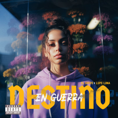 Album Cover Creator for Urban Mexican Tunes Featuring a Singer 6736b