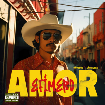 Urban-Genre Album Cover Generator Featuring a Mexican Artist 6736e