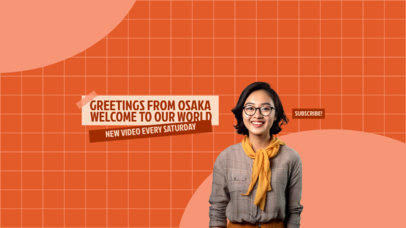 Foodie YouTube Banner Maker for an Osaka-Themed Channel