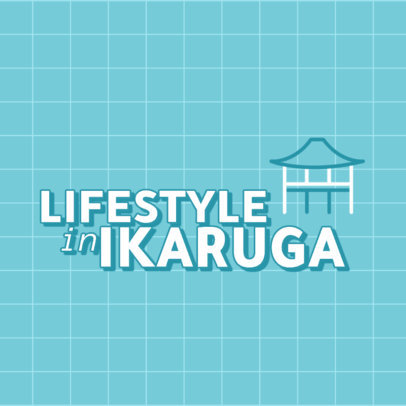 Travel Logo Generator Featuring an Ikaruga-Themed Lifestyle Vlog