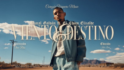 YouTube Thumbnail Maker for a Trap Mexican Musician New Song Ad 6729e