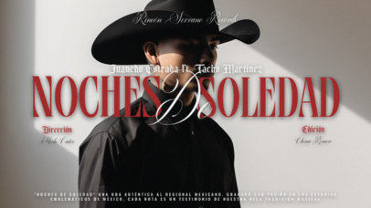 YouTube Thumbnail Creator Promoting a New Regional Mexicano Song  6729f