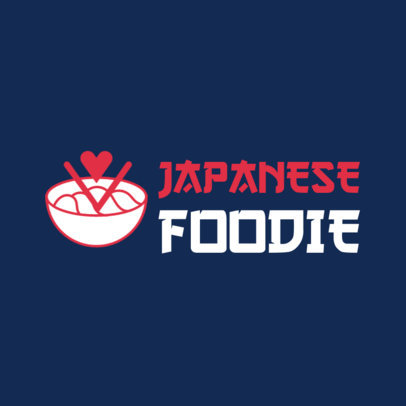 Logo Template for a Japanese Foodie Vlogger