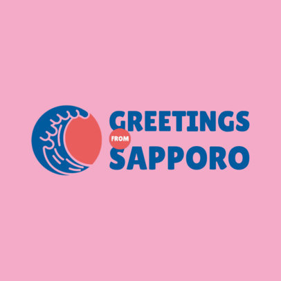 Travel-Themed Logo Maker for a Japanese Vlogger