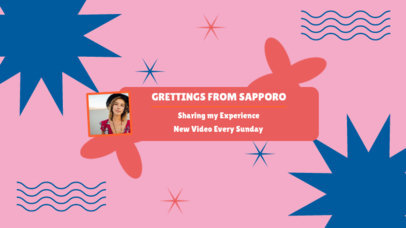 Travel-Themed YouTube Banner Maker for a Japanese Vlogger