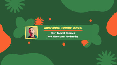 Lifestyle Vlogger YouTube Banner Generator Featuring a Japanese Theme