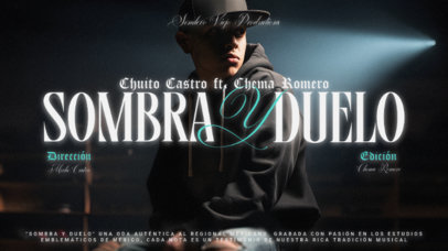 YouTube Thumbnail Maker for a Mexican Singer's New Single Ad 6729a