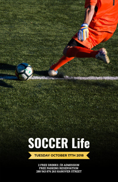 Flyer Maker for Soccer Games