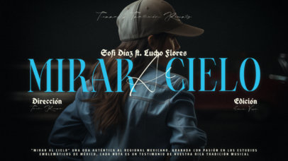 YouTube Thumbnail Template for a Mexican Female Artist's New Videoclip 6729d