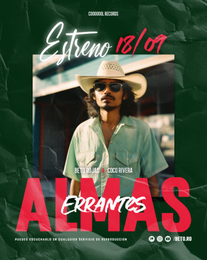 Instagram Post Generator for a Mexican Urban Album Promo