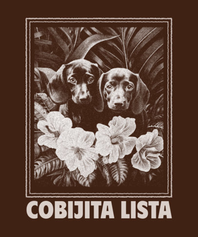 T-Shirt Design Generator Featuring Cute Puppies with a Winterwear-Themed Quote 6238c