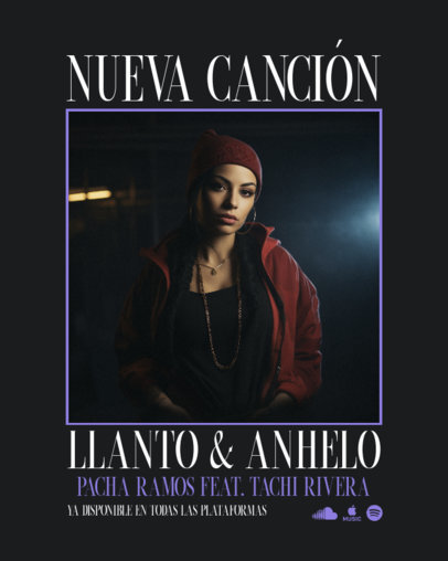 Instagram Post Generator to Promote a Female Musician's New Single