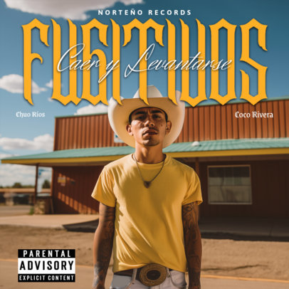 Album Cover Generator for a Mexican Norteno Musician 6732a
