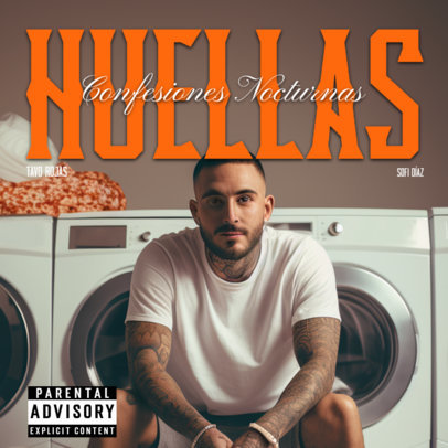 Album Cover Template for a Norteno Music Artist 6732c