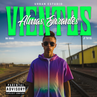 Online Album Cover Template for Regional Mexican Music 6732g