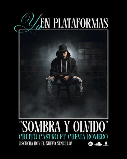Instagram Post Maker for a Mexican Singer's New Single Ad