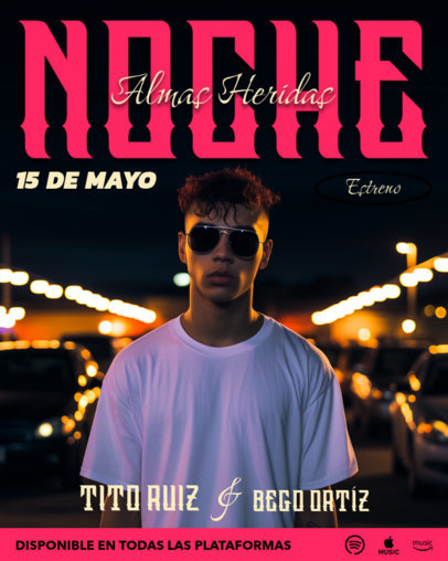 Instagram Post Creator for a Regional Mexican Singer