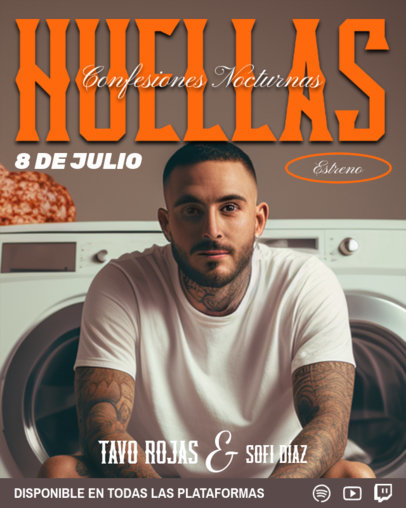 Instagram Post Template for a Norteno Music Artist