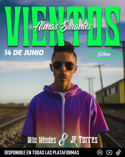 Promotional Instagram Post Template for Regional Mexican Music