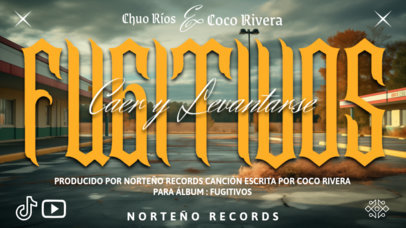 YouTube Thumbnail Generator for a Mexican Norteno Musician