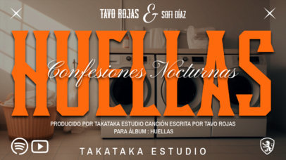 YouTube Thumbnail Template for a Norteno Music Artist