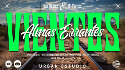 Promotional YouTube Thumbnail Template for Regional Mexican Music