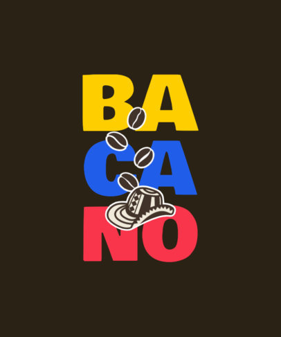 T-Shirt Design Maker Featuring a Colombian Slang Word